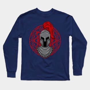 Black Knight swag retro middle ages medival gift idea present Long Sleeve T-Shirt